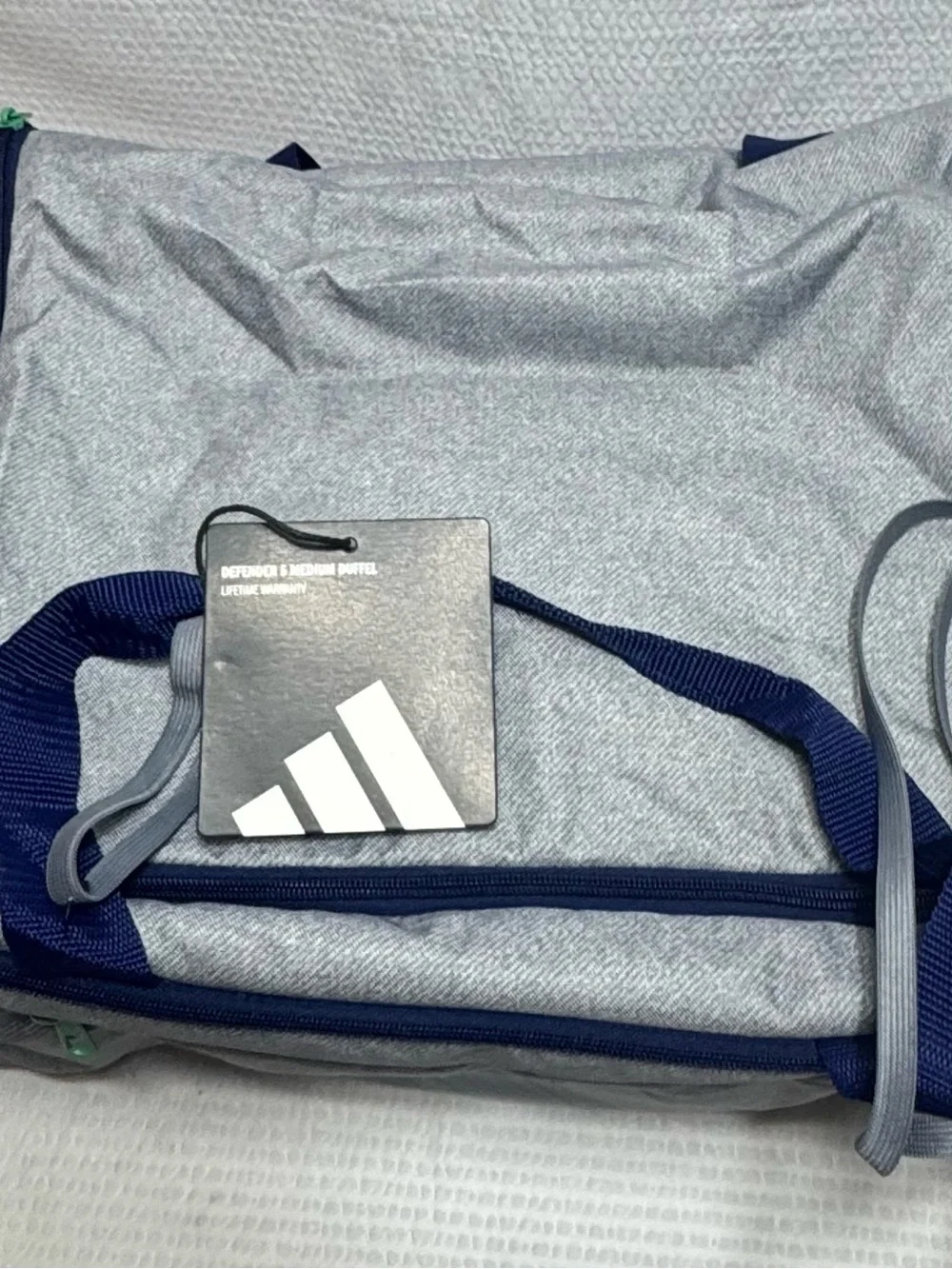 Adidas defender 5 medium navy Blue duffel bag navy blue gray